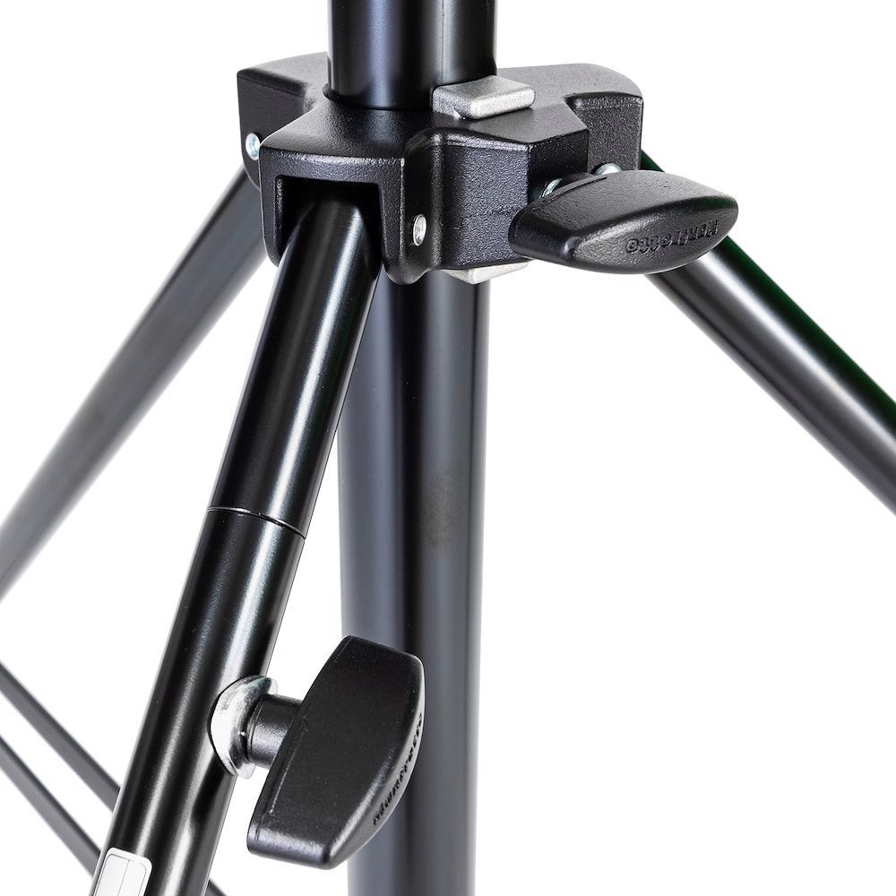 Heavy Duty Stand negro (126BCSU), con ruedas, 131 - 327 cm / 4 - 11'
