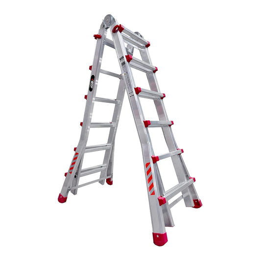 Ladder A type 6 x 4, extendable, 5 m / 16,5'