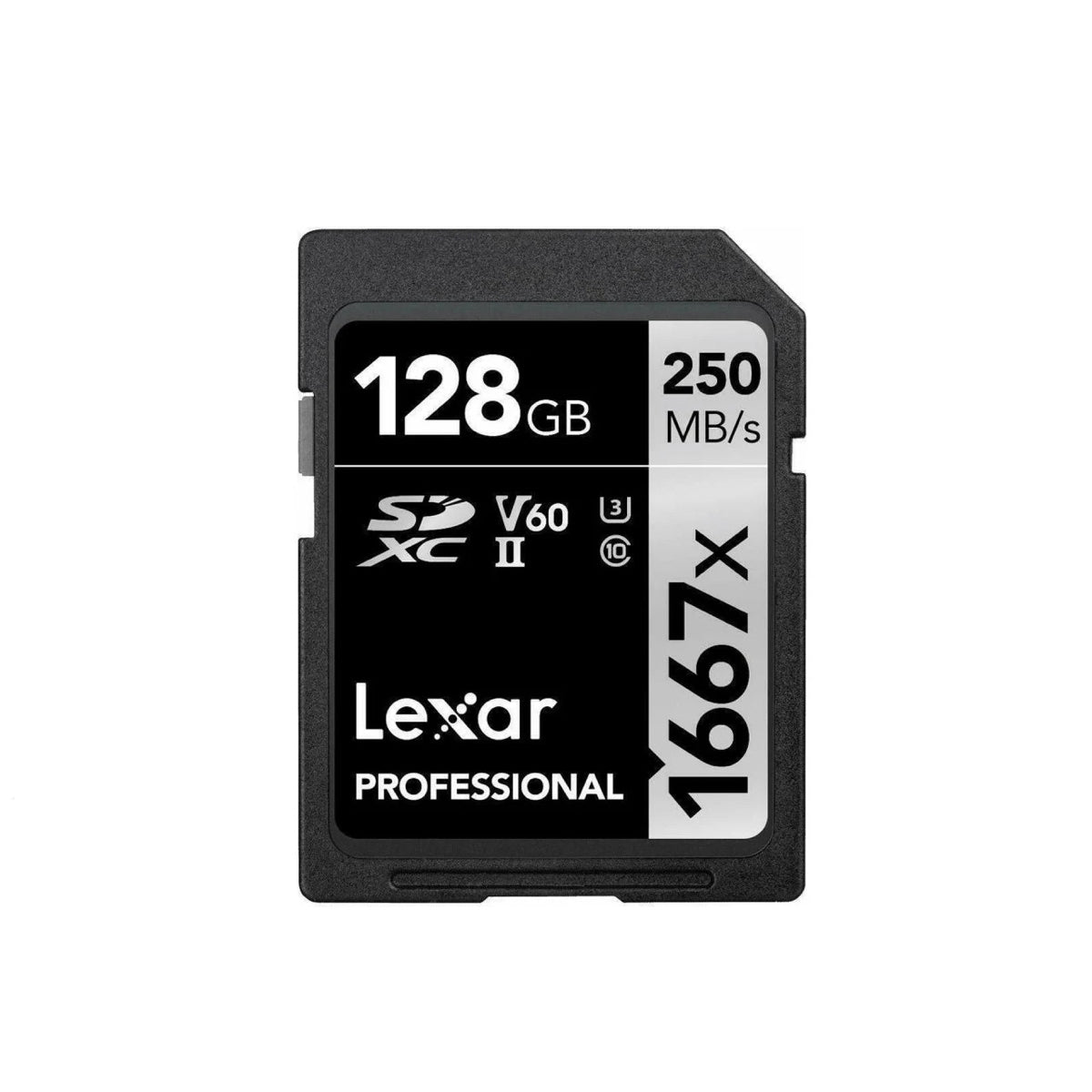 Tarjeta SDXC - II, V60, 128 GB, 250 MB/s