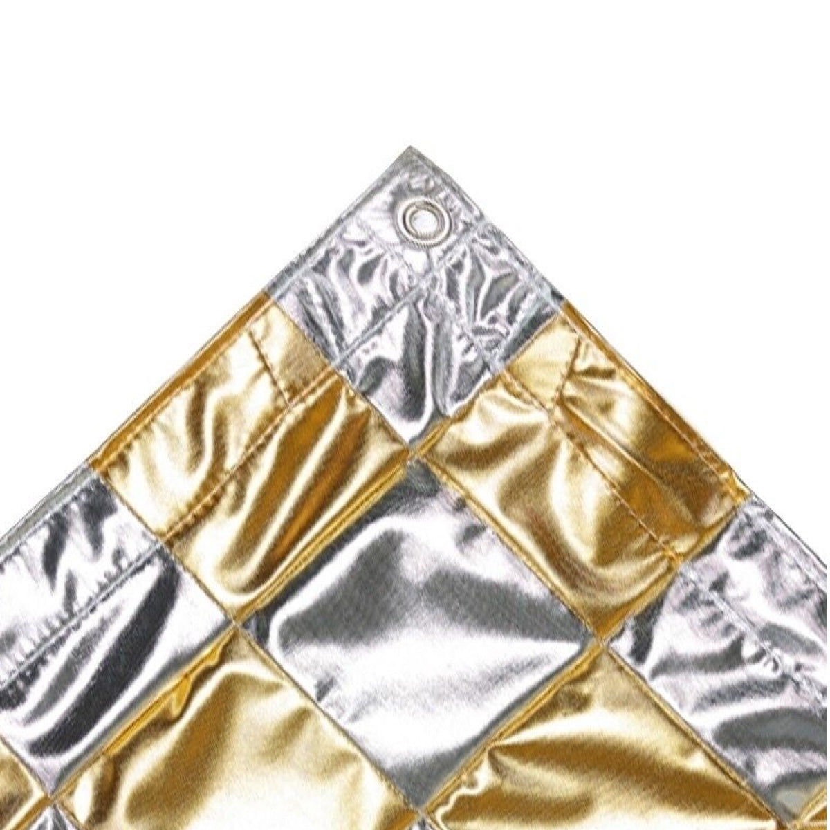 Scrim for Butterfly 180 x 180 cm / 6 x 6', silver/gold checkerboard