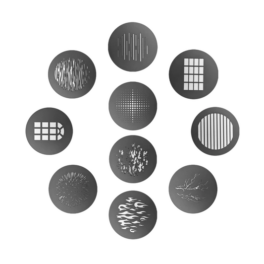 Gobo Kit MAX (10) - Size A (100mm) - up to 2600W