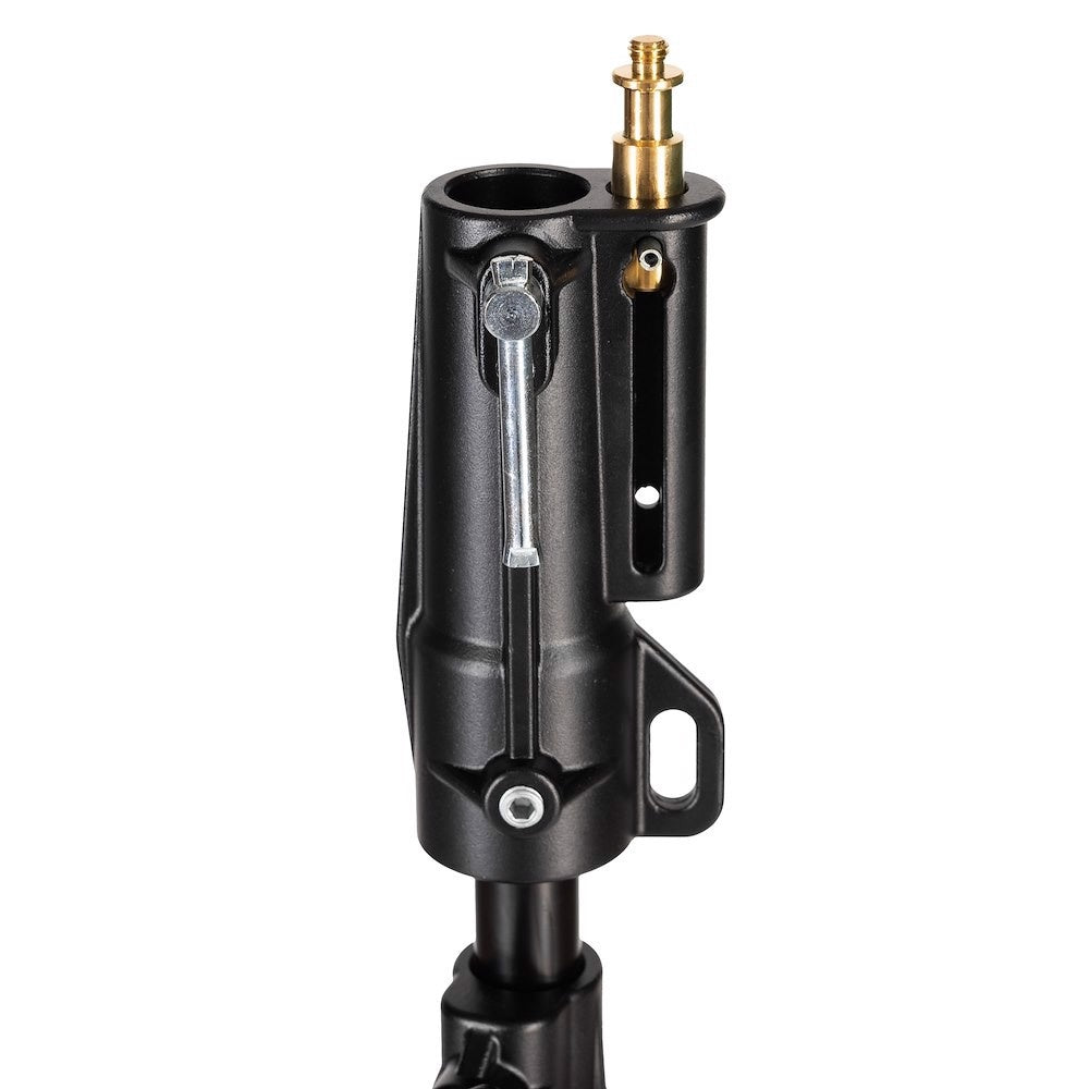 Heavy Duty Stand negro (126BCSU), con ruedas, 131 - 327 cm / 4 - 11'