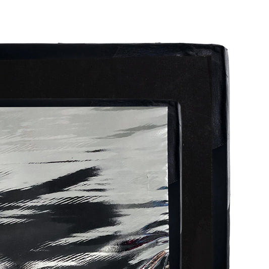 Polyboard (hard)silver/black 120 x 120 cm / 4 x 4'