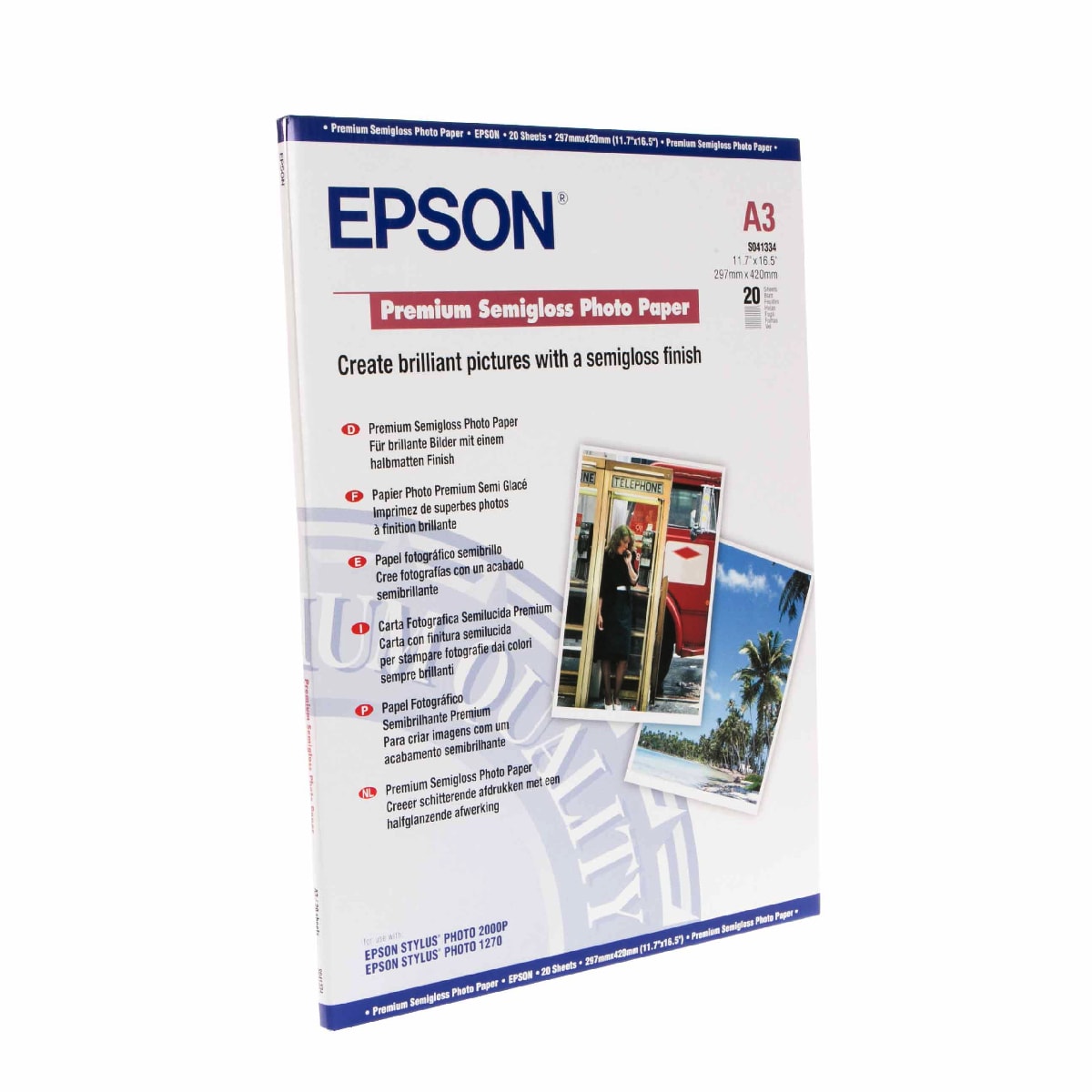 Epson  Premium Semigloss Photo A3 (20 sheets)