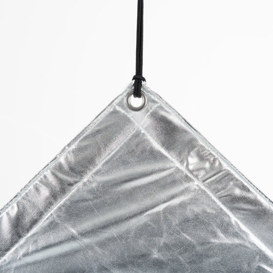 Scrim for Butterfly 180 x 180 cm / 6 x 6', silver/white lame