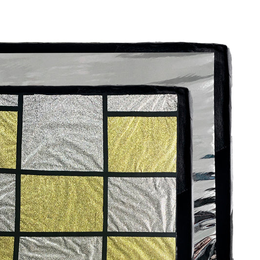 Polyboard checker/(hard)silver 120 x 120 cm / 4 x 4'