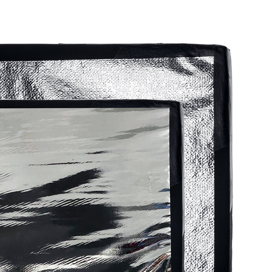 Polyboard (soft)silver/(hard)silver 120 x 120 cm / 4 x 4'