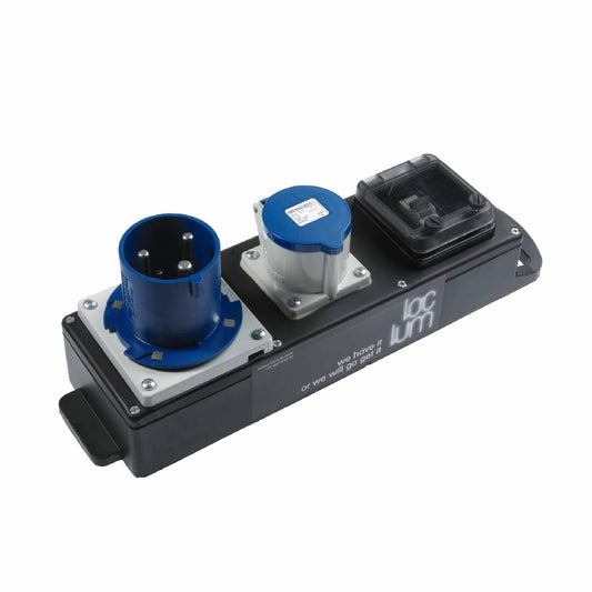 Power Distribution Box, 63A mono (blue) - 32A mono (blue)
