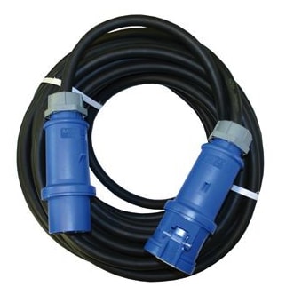 Power Extension, 125A mono (blue), 15m / 50'