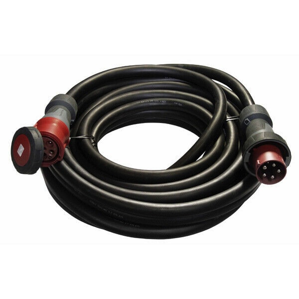 Power Extension, 125A tri (red), 10m / 30'