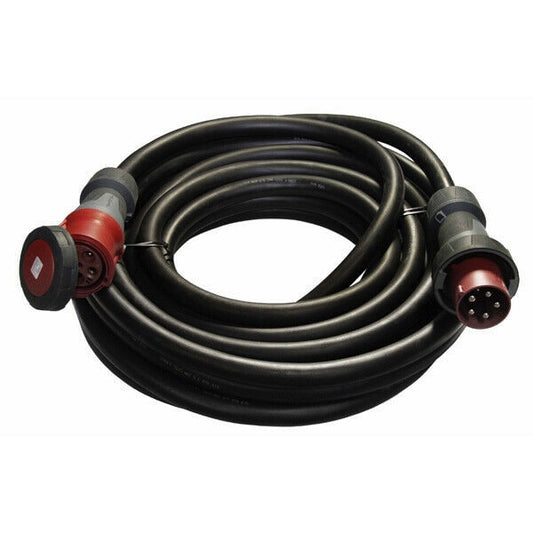 Power Extension, 125A tri (red), 10m / 30'