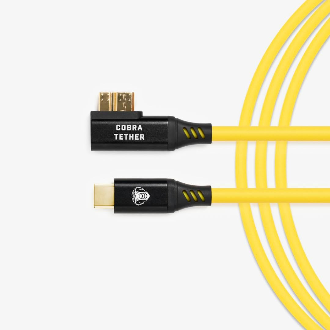 USB-C to MICRO-B 10 pin 90° for DSLR (10m)