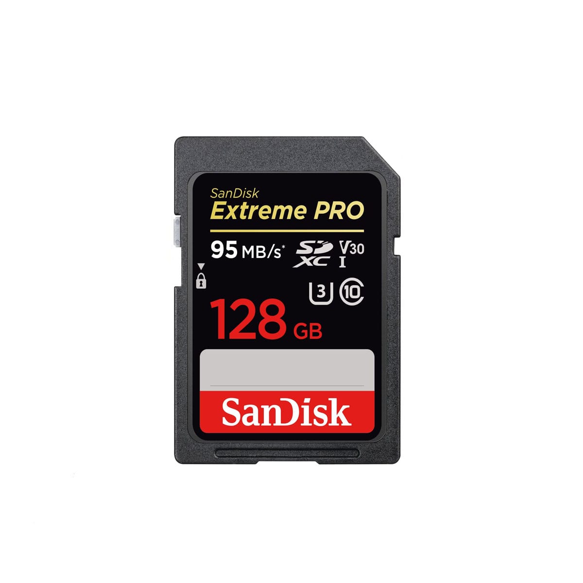 Sandisk SDXC - I, V30 Card, 128GB, 95MB/s