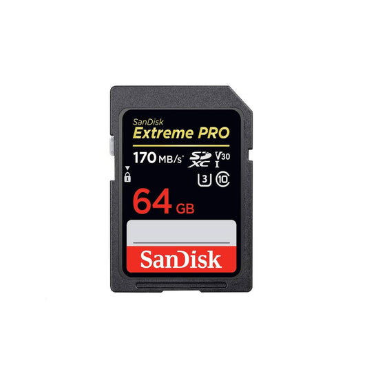 Sandisk SDXC - I, V30 Card, 64GB, 170MB/s